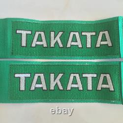 NWT Universal Green 4 Point Camlock Quick Release Racing Seat Belt Harness 3