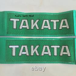 NWT Universal Green 4 Point Camlock Quick Release Racing Seat Belt Harness 3