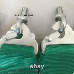 NWT Universal Green 4 Point Camlock Quick Release Racing Seat Belt Harness 3