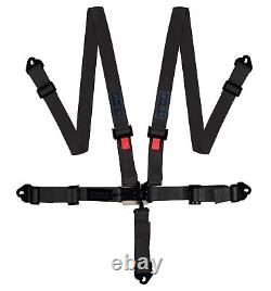 Nascar Race Harness 5-Point 2 NINJA SFI Racing Seat Belt Buckle BLACK STR