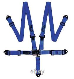 Nascar Race Harness 5-Point 2 NINJA SFI Racing Seat Belt Buckle BLUE STR