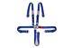 Nascar Race Harness 5-Point 2 YOUTH 1.8m SFI Rated Racing Seat Belt Buckle BLUE
