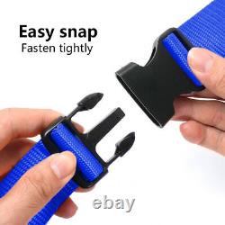 New 2PCS Blue 2inch 4 Point Safety Harness Racing Seat Belts For ATV UTV Go-Kart