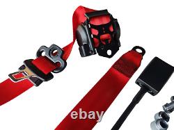 New 3 Point Seat Belt kit for Porsche 911 PAIR 1965-1983 NEW RED Color