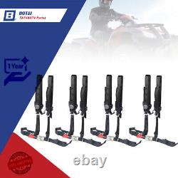 New 4 Pack Seat Belt Harness 4 Point 2 Padded Black For Polaris RZR XP S 4 1000