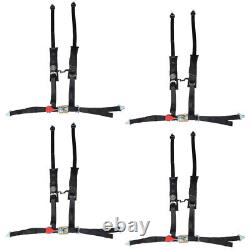 New 4 Point 2 Padded Fit For Polaris RZR XP S 4 1000 Seat Belt Harness 4 Pack