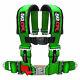 New 50 Caliber Racing 3 4 Point Safety Harness Seat Belt Adjustable Green