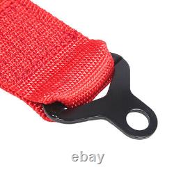 New Cam Lock Carbon Fiber Quick Release Racing Seat Belt Safety Harness 5pt RED