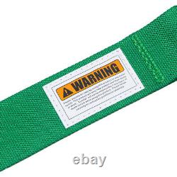 New Green Universal & Durable 5-Point Camlock Quick Release Seat Belt Harness