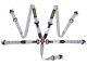 New Grey Cam Lock Carbon Fiber Quick Release Racing Seat Belt Safety Harness 5pt