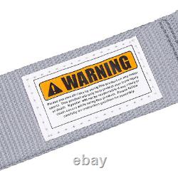 New Grey Cam Lock Carbon Fiber Quick Release Racing Seat Belt Safety Harness 5pt