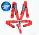 New Nrg 5 Point Sfi Approved Cam Lock Seat Belt Harness In Red Sbh-b6pcrd