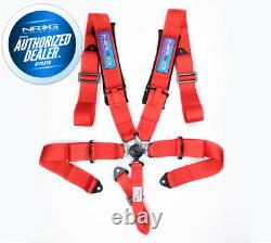 New Nrg 5 Point Sfi Approved Cam Lock Seat Belt Harness In Red Sbh-b6pcrd