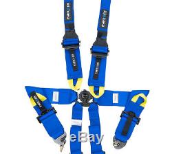 New Nrg 6 Point 3 Blue Seat Belt Harness Fia / Hans Approved Sbh-hrs6pcbl