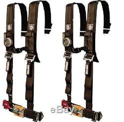 New Pair of Pro Armor Black seat belts Polaris RZR xp 1000 xp1000 safety harness