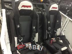 New Pro Armor Black 4 Point Safety Harness Seat Belt RZR, Rhino, Can AM 2 Pads
