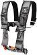 New Pro Armor Silver 4 Point Safety Harness Seat Belt 3 Pads RZR A114230SV