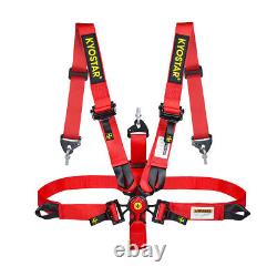 New RED Cam Lock Carbon Fiber Quick Release Racing Seat Belt Safety Harness 5 pt