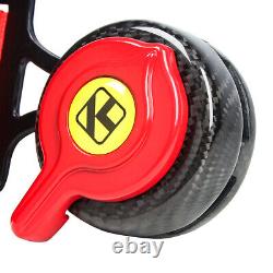 New RED Cam Lock Carbon Fiber Quick Release Racing Seat Belt Safety Harness 5 pt