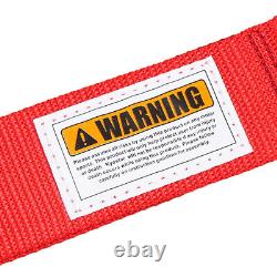 New RED Cam Lock Carbon Fiber Quick Release Racing Seat Belt Safety Harness 5 pt
