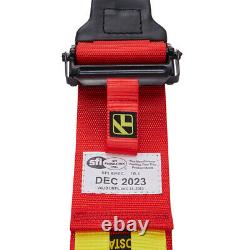 New SFI 16.1 Red 5 Point Harness Cam Lock Quick Release Kart Racing Safety Belt