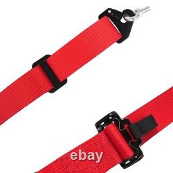 New Style Racing Seat Belt Harness 4 Point Snap-On 3 Cam lock Universal Red