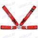 New TAKUniversal 4 Point Snap-On 3 With Camlock Racing Seat Belt Harness Red x1