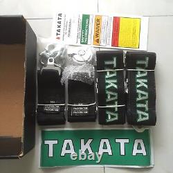 New Universal Black 4 Point Camlock Quick Release Racing Seat Belt Harness 3