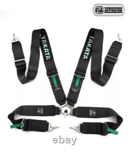 New Universal Black 4 Point Camlock Quick Release Racing Seat Belt Harness 3