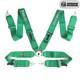 New Universal Green 4 Point Camlock Quick Release Racing Car Seat Belt Harness