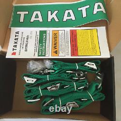 New Universal Green 4 Point Camlock Quick Release Racing Car Seat Belt Harness