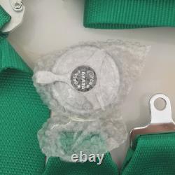 New Universal Green 4 Point Camlock Quick Release Racing Car Seat Belt Harness
