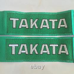 New Universal Green 4 Point Camlock Quick Release Racing Car Seat Belt Harness