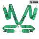 New Universal Green 4 Point Camlock Quick Release Racing Car Seat Belt Harness F