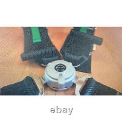 New Universal Green Takata Seat Belt Racing Harness 4 Point Snap-On 3 Camlock