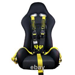 New Yellow Durable 5-Point Camlock Quick Release Race Seat Belt Harness KYOSTAR