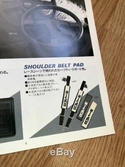 Nismo Old Logo Leather Seat Belt Harness Pads Rare Vintage S13 R32 Skyline GTR