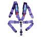 Nrg 5 Point Sfi Approved Cam Lock Seat Belt Harness In Purple Sbh-b6pcpp