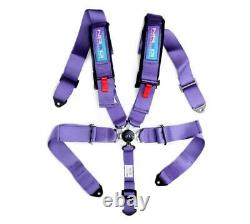 Nrg 5 Point Sfi Approved Cam Lock Seat Belt Harness In Purple Sbh-b6pcpp