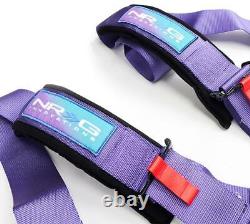 Nrg 5 Point Sfi Approved Cam Lock Seat Belt Harness In Purple Sbh-b6pcpp