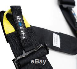 Nrg 6 Point 3 Black Seat Belt Harness Fia / Hans Approved Sbh-hrs6pcbk