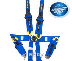 Nrg 6 Point 3 Blue Seat Belt Harness Fia / Hans Approved Sbh-hrs6pcbl