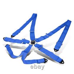 Nrg Innovations Sbh-6pcbl 6-point Cam Lock Buckle Racing Seat Belt Harness Blue