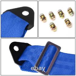 Nrg Innovations Sbh-6pcbl 6-point Cam Lock Buckle Racing Seat Belt Harness Blue