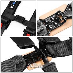 Nrg Innovations Sbh-r5pcbk Sfi 16.1 Latch&link 5-point Racing Seat Belt Harness