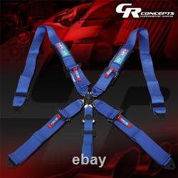 Nrg Sbh-b6pcbk Blue Universal Sfi 16.1 5-point Cam Lock Race Seat Belt Harness