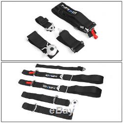Nrg Universal 5-point Cam Lock 3w Safety Racing Seat Belt Harness Sbh-r6pcbk