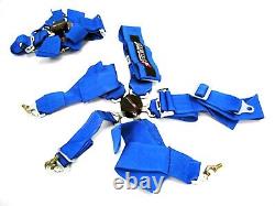 OBX Universal Blue 5 Point Seat Belt Harness