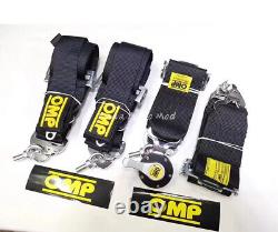 OMP 6 Point Camlock Quick Release Car Seat Belt Harness Racing Universal 3 New