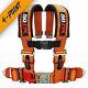 ORANGE 4 Point 3 Inch Safety Harness Seat Belt RZR 170 570 800 XP900 XP1000 S900